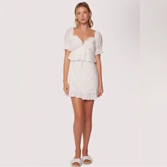 Lost + Wander Petals of The Sky Dress White Size Small - Picture 2 of 12